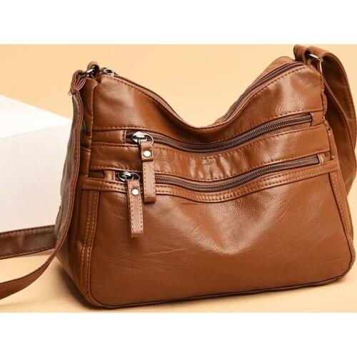 Female Crossbosy Casual Bag High Quality Purses and Handbag Womens PU Leather Shoulder Bags Small Classic Soft Messenger Bag
