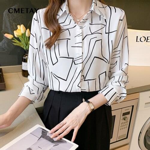 Tops And Blouses WomenS Autumn 2021 New Korean Style Elegant Office Blouses Loose Shirts Blouses Plus Size Casual Tops Blusas