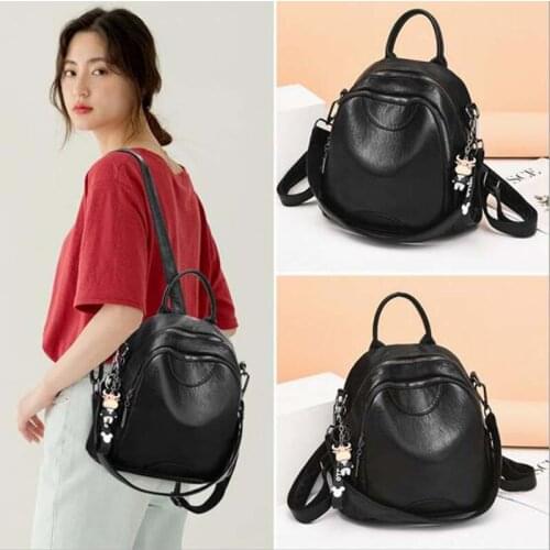 New Arrival Women Fashion High Quality Pu Leather Backpack Luxury Designer Double Shoulder Bags Ladies Casual Travel Bag