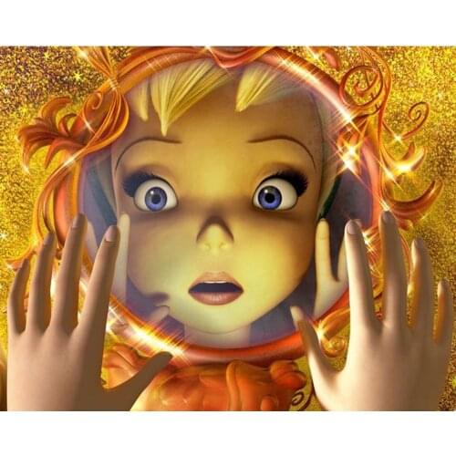 5D DIY diamond painting Mirror girl Full square/round Embroidery Pattern Cross stitch kits mosaic wall stickers