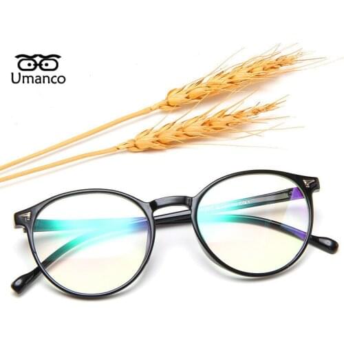 Umanco 2021 New Blue Light Computer Clear Glasses For Women Men PC Frame Boy Gaming Glasses Read Photography Accessories Gifts