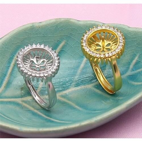 New Arrival Free Size Hot Ring Mountings Base Findings Component Jewelry Settings Parts for Pearls Beads Stones