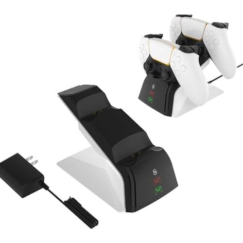 For Sony PlayStation 5 PS5 Controller Dual Charging Dock Station Fast Charge USB