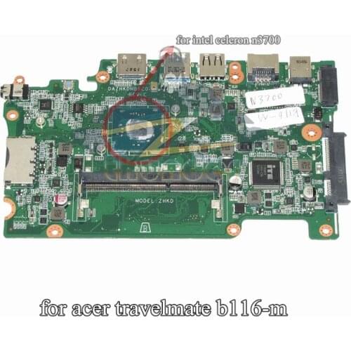 DAZHKDMB6C0 for acer travelmate b116-m laptop motherboard for pentium n3700 DDR3L