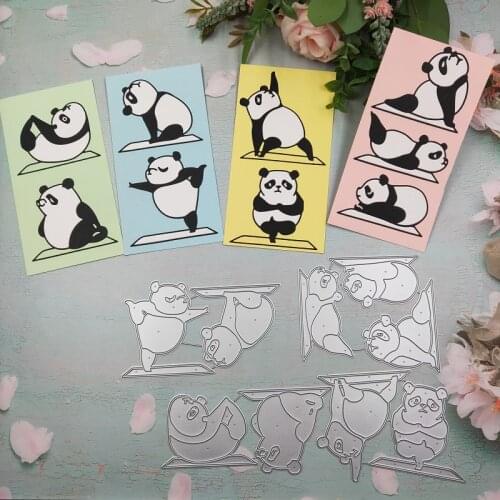 Yoga Panda Metal Cutting Dies 2020 new DIY scrapbook paper card decoration process embossing mould
