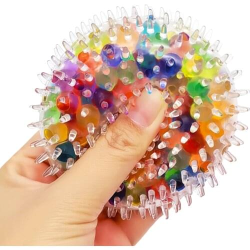 Squeeze Antistress Ball Fidgets Toys Water Colorful Beads Relieve Stress Hand Exercise Tool For Kids Adults Funny Gifts