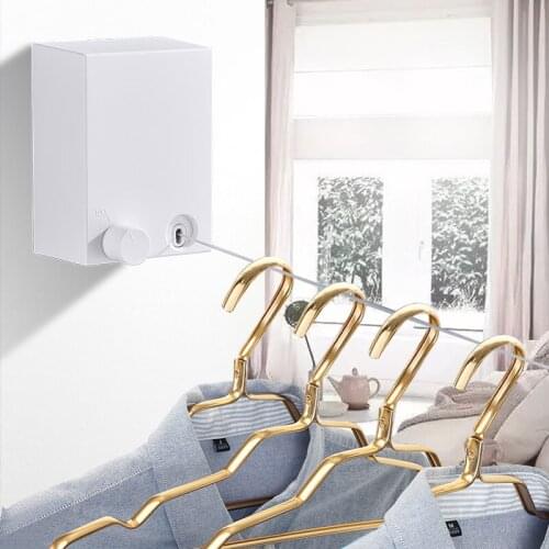 Clotheslines Punching-free Invisible Drying Racks household hotel balcony wall indoor invisible retractable clothes-drying rack