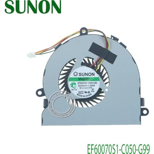 Laptop CPU Cooling Fan EF60070S1-C050-G99 DC5V 1.90W 4Pin