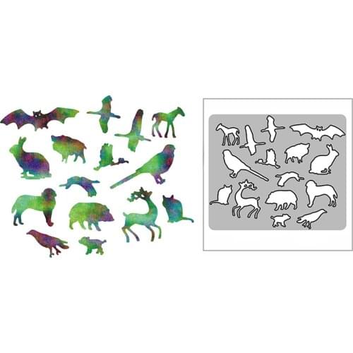 New Bird Bunny Deer Bat Panel 2021 Metal Cutting Dies for DIY Scrapbooking and Card Making Embossing Craft Decorative No Stamps