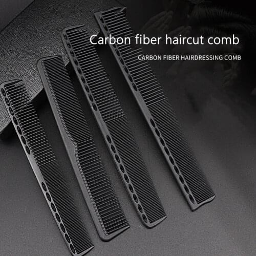 Professional Hairdresser Hair Cutting Comb Black Double-sided Heat Resistant Salon Antistatic Barber Styling Brush Tool G0329