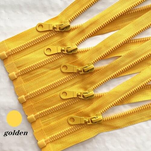 3pcs 5# 25Cm Resin Detachable Zipper Opening That Opens The Self Locking Plastic Self Locking Zipper(20 Colors)