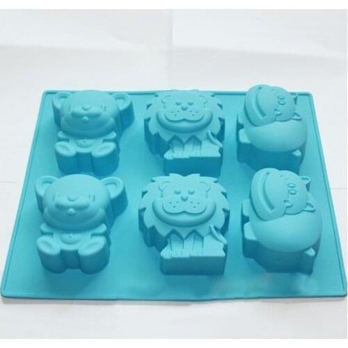 Animal Chocolate Cupcake Candy Soap Mold Pan Silicone Kids Gift
