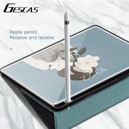 GESCAS Ipad Case Silicone With Pen Slot For Ipad Air 4 Case For Ipad 2017/2018 9.7 Inches 2019/2020 10.2 Inches Ipad Case