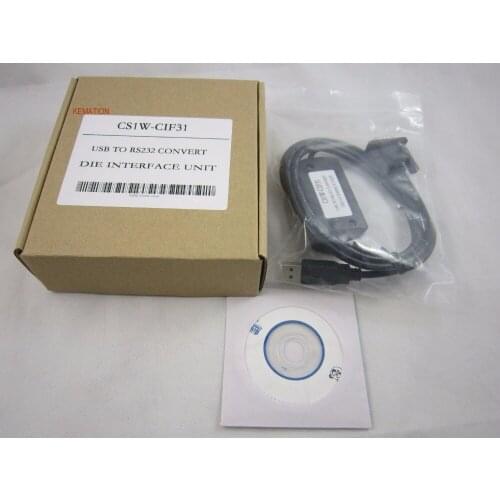 Compatible CS1W-CIF31 USB interface adapter programg cable for OMR PLC USB-RS232 Convertion Cable 1.5M