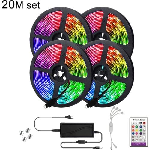 LED Light Strips Bluetooth-Compatible WIFI Controller Flexible RGB 5050 Decoration BackLight Lamp Night Light Luminous String