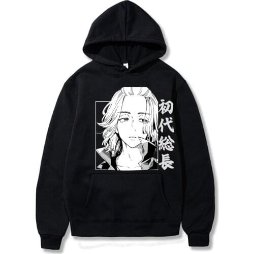 Tokyo Revengers Anime Printed Hoodie Woman 2021 Male Cotton Harajuku Casual Hoodies Fashion Lace-up Women Hoody