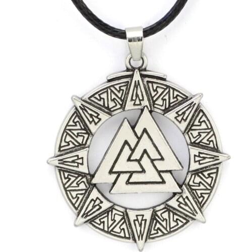 Viking Age Viking Pirate Odin Symbol Pendant Necklace Jewelry Gift
