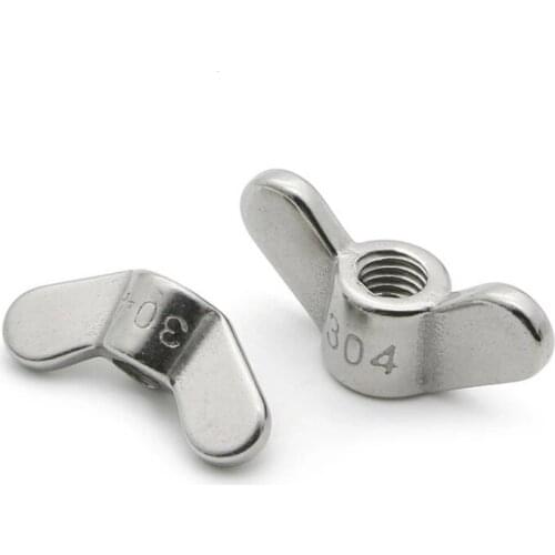 1/5pcs butterfly nut 304 stainless steel butterfly nut ingot claw hand screw M3M4M5M6M8M10M12