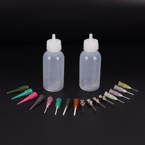 Plastic Body Art Tattoo Applicator Bottle 30ml Nozzle Drawing Making Kit 1 Set
