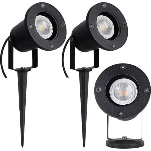 10pcs GU10 Waterproof IP65 Landscape Pathway Lawn Lamp Adjustable Outdoor Spot Garden Spike Light