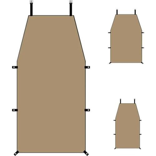 Car Sun Shade Sail Canopy, Portable Camping Side Awning Waterproof UV Roof Top Tent Awning for Outdoor, SUV, Caravan