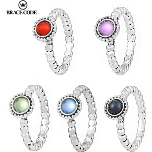BRACE CODE Rings With Crystals