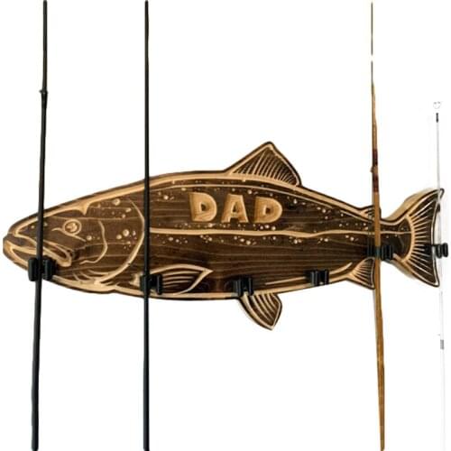 Wooden Fishing Rod Holder Burning Steel Folding Bridge Multi-angle Clip-on Raft Fishing Boat Sea Fishing Railing Fishing Bracket