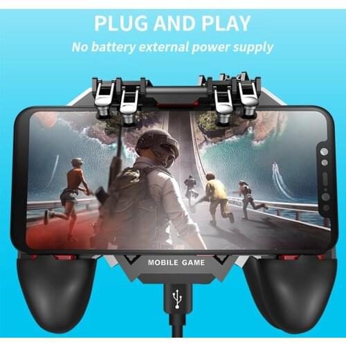 AK77 Phone Gamepad Heat Dissipation Game Controller Joystick Universal Mobile Gaming Trigger Power Bank