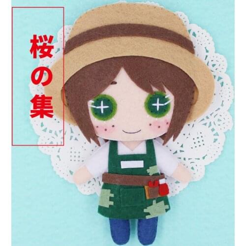 Identity V Anime Handmade DIY Key Ring Pendant DIY Material Package Assemble By Cutting And Sewing 24 Types