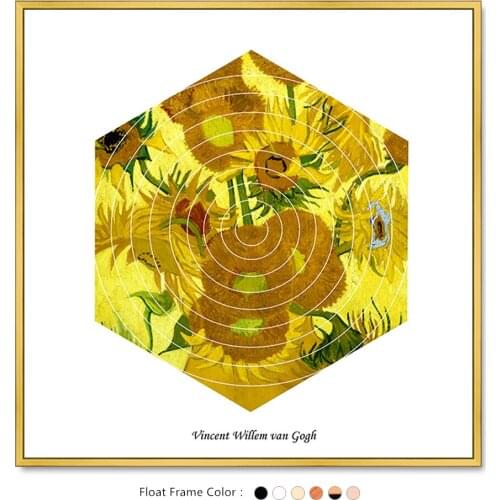 The Famous Painting Sunflower Geometric Picture by Vincent van Gogh On Canvas Painting For Home Decoration No frame