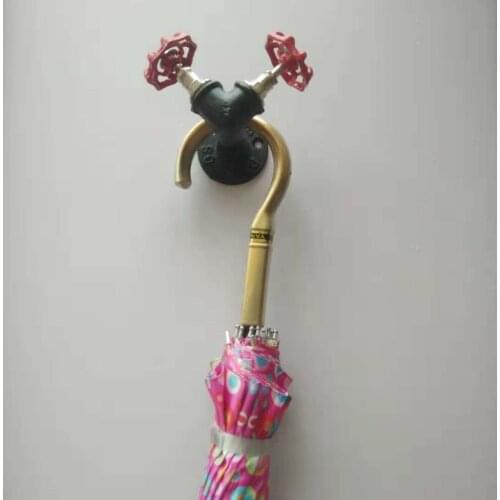 Iron Pipe Towel Hooks Cloth Towel Bath Coat Hanger Door Wall Hook Industrial Style Retro Storage Organizer Hook High Quality