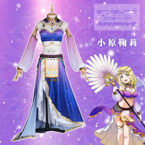 Love Live!Sunshine!! Aqours Arabian Dancers Awaken Ohara Mari Uniforms Cosplay Costume Free Shipping