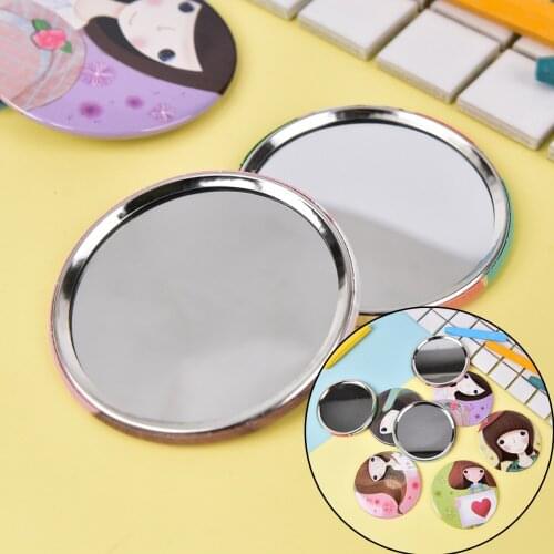 TY263 Dia 7cm Gril Pattern small Mini Pocket Makeup Mirror Cosmetic Compact Mirrors Espelho De Maquiagem Espejos De Bolsillo