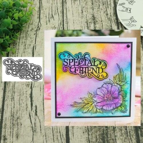 AddyCraft Metal cutting dies cut die mold Special friend letters Scrapbook paper craft knife mould blade punch stencils dies