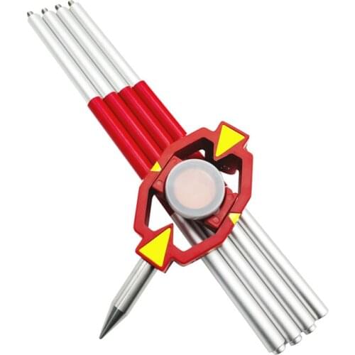 Brand new for leica total stations mini prism with 4 poles constant +17.5mm high quality aluminium alloy MINI PRISM SURVEY