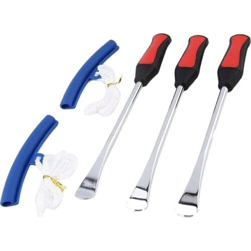 5pcs/set Tire Change Tool Set Tire Dismounting Mounting Set Kit Tyre Spoon Lever Heavy Duty Motorcycle Bike Car Tires Tools