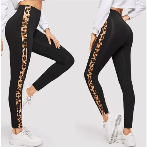 New Womens High Waist Elastic Running Pants Fitness Workout Running Sports Pants Trousers Casual Womens Long Sports Wear