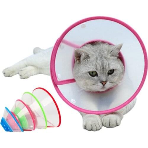 Pet Elizabeth Neck Collar Ring for Dog Cats Soft Edge Anti-Bite Medical Wound Healing Recovery Cat Dog Cone Collar
