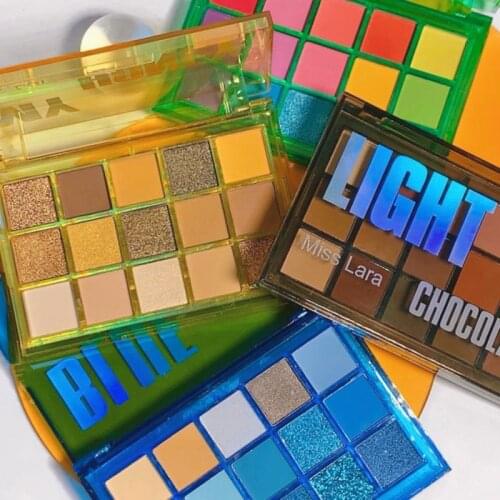 Hot Colorful 15 Shades Neon Rainbow Eye Shadow Makeup Palette Maquiagem Shimmer Matte Waterproof Eyeshadow Make Up Pallet New