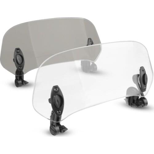 Motorcycle windshield Adjustable Windscreen Deflector Universal For suzuki gsr600 750 HONDA CB 400 500 650 X/F 1100 GSX 1400 GSX