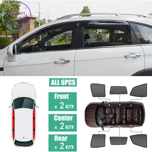 For Chevrolet Captiva 2013-2018 Window Sunshade UV Protection Ray Blocking Mesh Laser Block Black Net Yarn