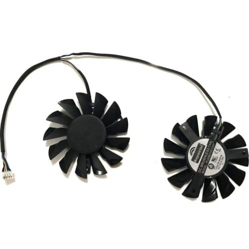 PLD08010S12HH 75mm DC 12V 0.35A 4Pin Dual Graphics Video Card Cooling Fan For MSI Twin Frozr III MSI R6870 R6950 As Replacement