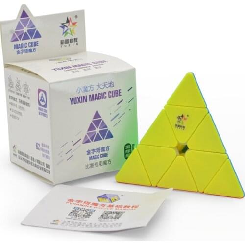 YuXin ZhiSheng 3x3 Pyramid Magic Cube Black Kirin 3x3x3 Magic Cube 3Layers Speed Cubo Magico Professional Puzzle Toys For Childr