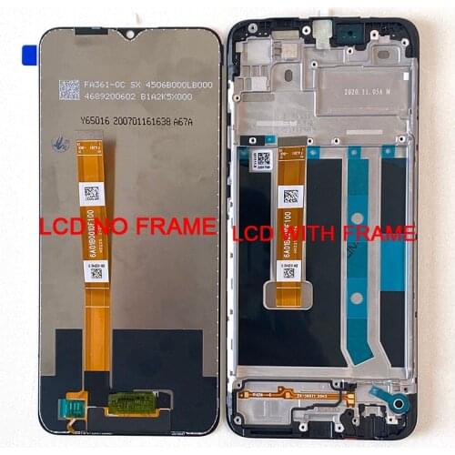 6.52" Original M&Sen For Oppo A15 LCD Display Screen+Touch Panel Screen Digitizer With Frame OPPO A15 CPH2185 LCD Display