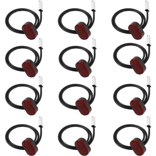 12pcs Electric Scooter Rear Rear Fender Tail Light For Ninebot Max G30 Waterproof Safety Signal Warning light Brake Light Parts