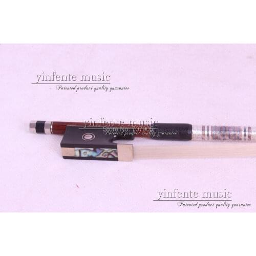 2 pcs Brazilwood Violin Bow 4/4 Straight Pretty inlay Color #R 19
