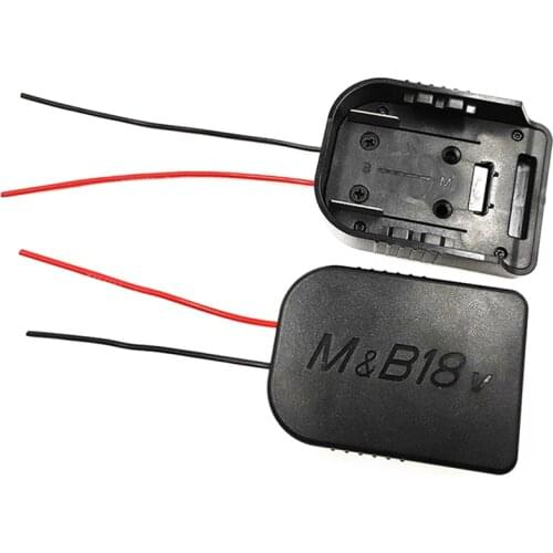 Power Supply Adapter for MAKITA& 18V Battery Power Mount Connector Adapter Dock Holder with 12 Awg Wires Adapter
