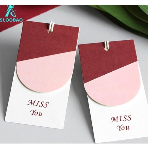 Wholesale custom craft paper hang tags, swing tags or garment tags with CMYI printing, make your design for free