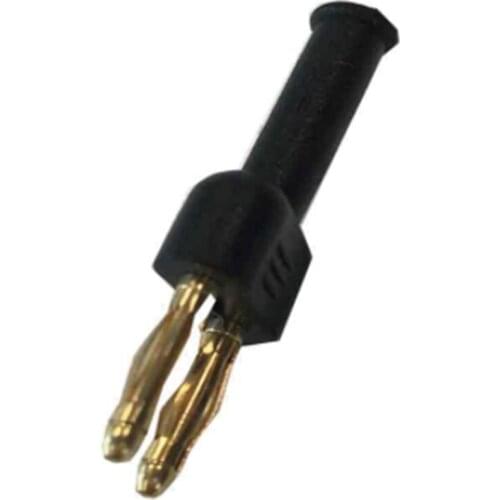 5PCS All Copper Plated Pitch 5.08mm Short Circuit Double Adapter Double Row One Female Divides Two Males 2MM Banana Plug For