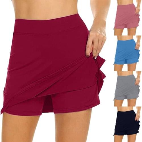 SAGACE Running fitness yoga lightweight fake two-piece trouser skirt short skirt 2021 summer fashion new womens wear женские юб